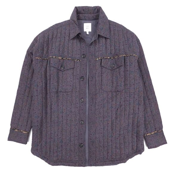 NEW Cleo + Wolf Quilted Patchwork Jacket Oversized Shacket Western Boho Prairie - Picture 3 of 13